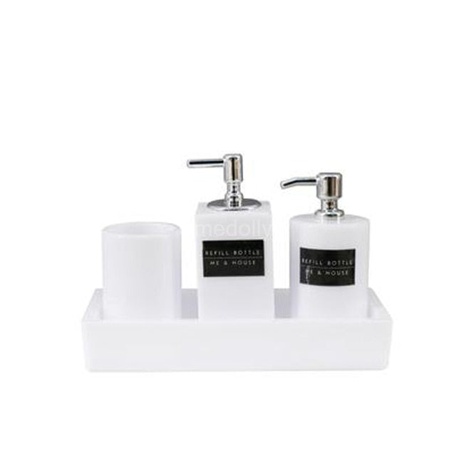 1/6 Scale Bathroom Soap and Lotion Set with Tray